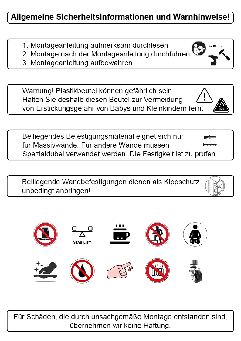 Haku Beistelltisch auf Rollen aus Stahlrohr, schwarz, mit Ablagen