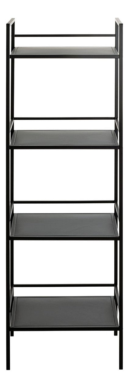 Haku Standregal aus Stahlrohr, schwarz pulverbeschichtet, 128 cm
