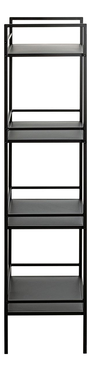 Haku Standregal aus Stahlrohr, schwarz pulverbeschichtet, 128 cm