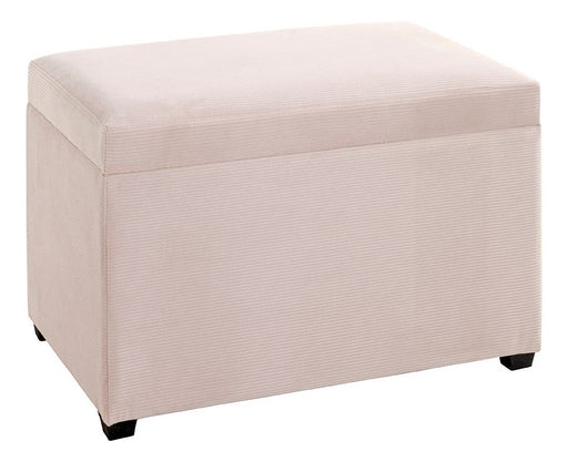 Sitztruhe Cord Creme mit Stauraum, klappbarer Sitzfläche – Ansicht 1