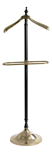 Herrendiener Dressboy aus Stahlrohr, schwarz-goldfarben, 130 cm – Ansicht 14