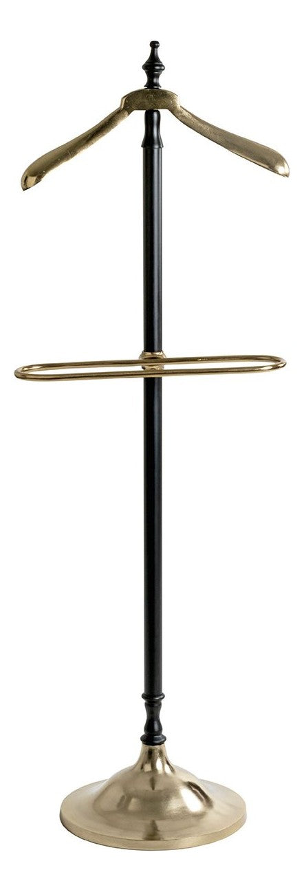 Herrendiener Dressboy aus Stahlrohr, schwarz-goldfarben, 130 cm – Ansicht 14