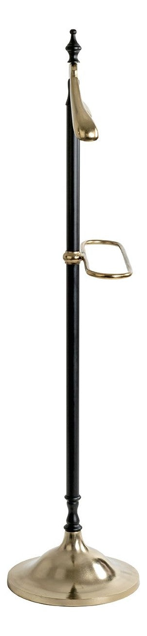 Herrendiener Dressboy aus Stahlrohr, schwarz-goldfarben, 130 cm – Ansicht 15