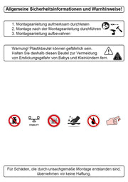 Garderobenständer mit 6 Haken, Stahlrohr weiß-schwarz – Ansicht 10
