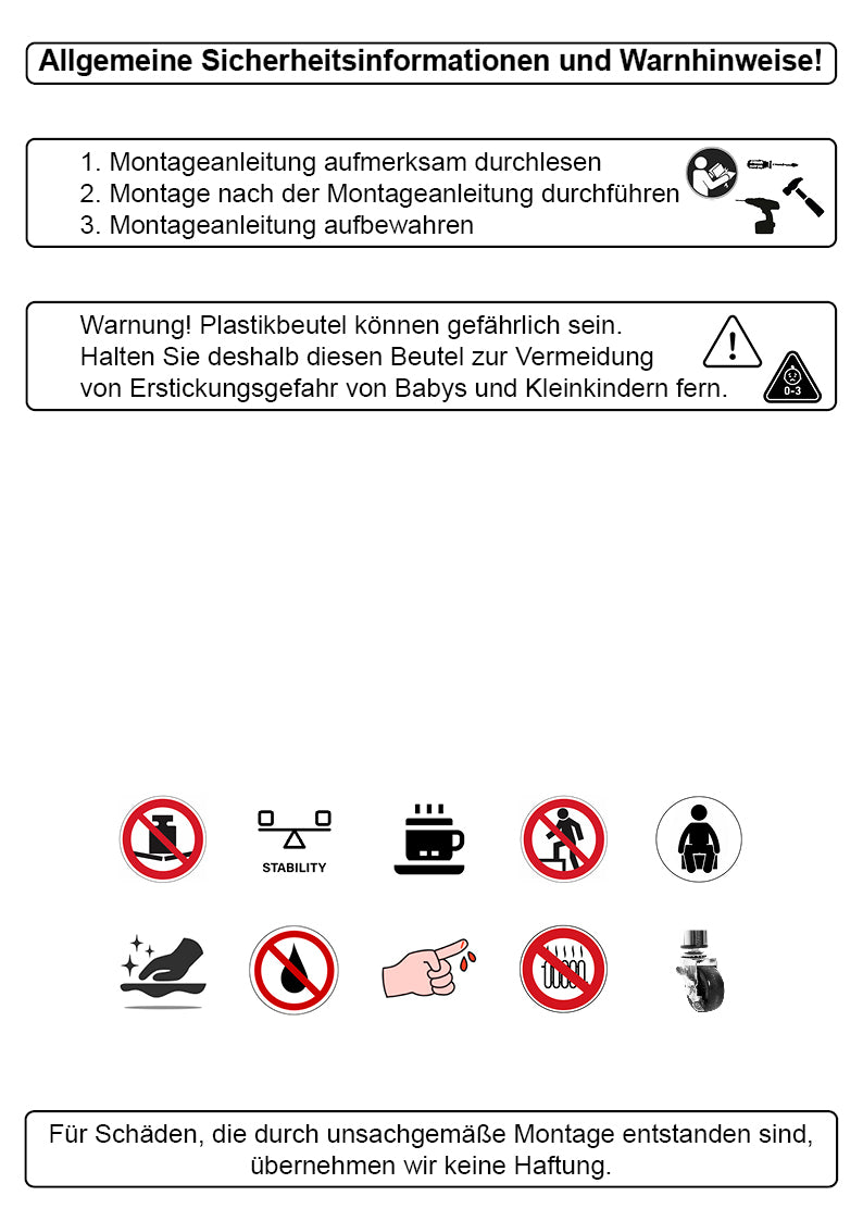 Haku Servierwagen aus Metall, orange, mit Rollen und 2 Ablagen