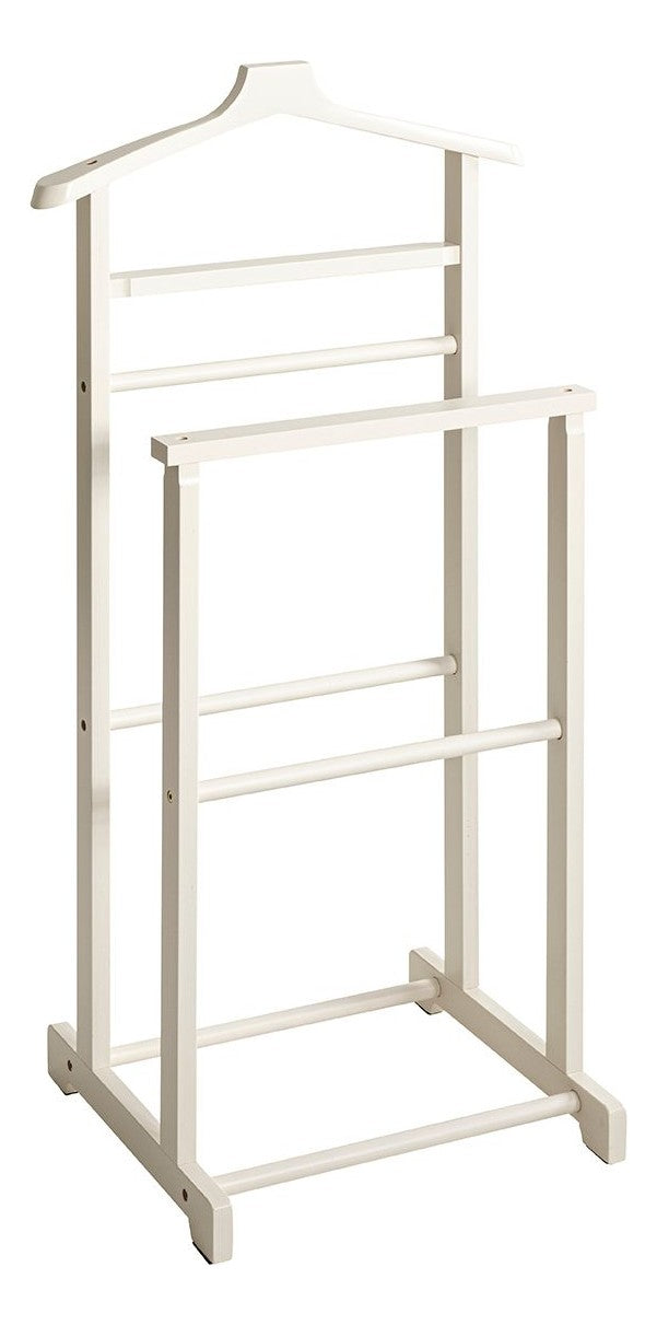 Herrendiener aus Bambus in Creme-Weiß, Scandinavian-Stil – Ansicht 1