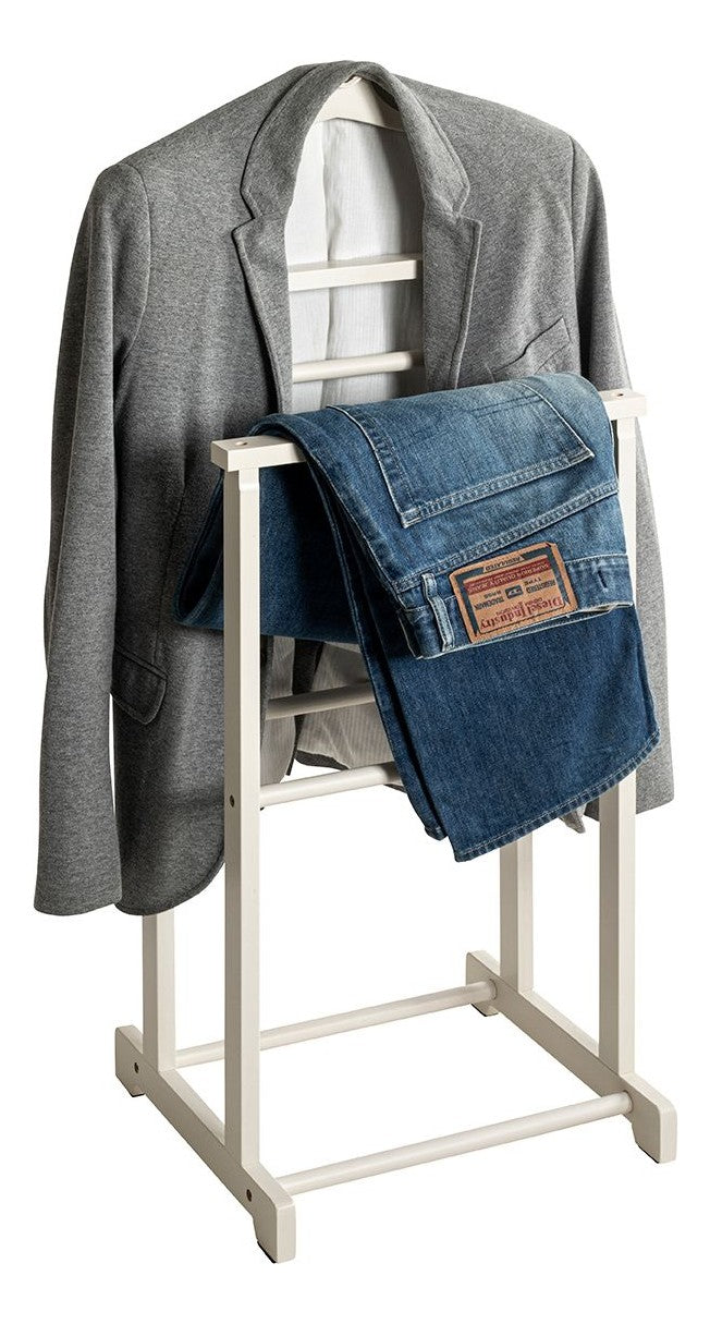 Herrendiener aus Bambus in Creme-Weiß, Scandinavian-Stil – Ansicht 3