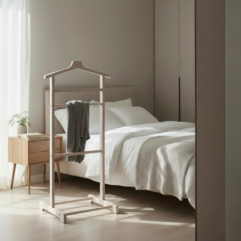 Herrendiener aus Bambus, kaschmir lackiert, Scandinavian Stil – Ansicht 2