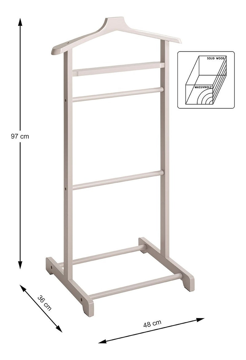 Herrendiener aus Bambus, kaschmir lackiert, Scandinavian Stil – Ansicht 6
