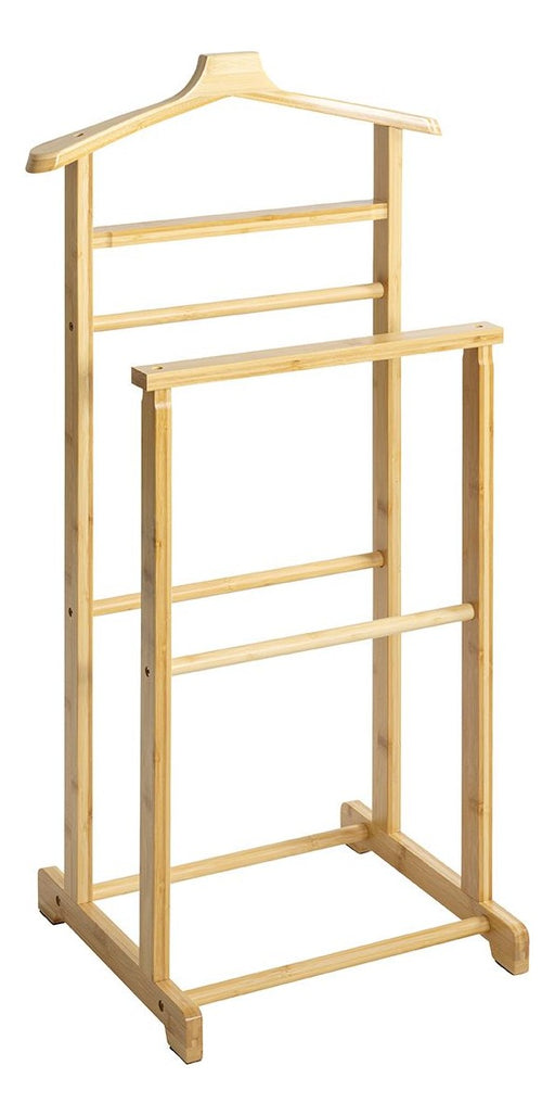 Herrendiener aus Bambus natur im Scandinavian-Stil, 48x36x97 cm – Ansicht 1