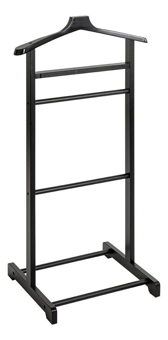 Haku Herrendiener aus Bambus, schwarz lackiert im Scandinavian-Stil