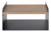 Wandkonsole aus Metall anthrazit mit Ablage in Eiche-Dekor – Ansicht 6