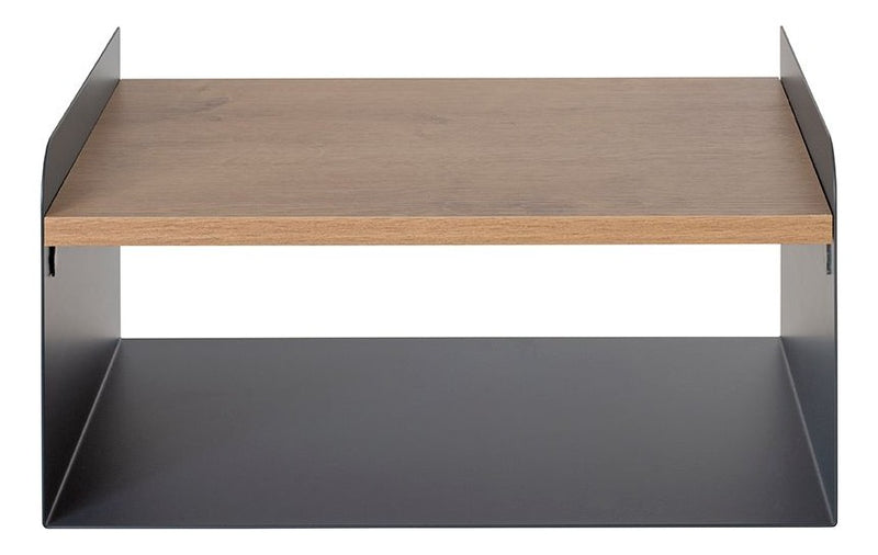 Wandkonsole aus Metall anthrazit mit Ablage in Eiche-Dekor – Ansicht 6