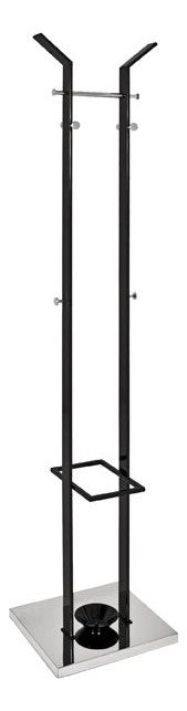 Haku Garderobenständer mit 8 Haken, Stahlrohr schwarz-chrom
