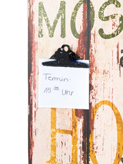 Memoboard Home mit Uhr, 5 Schlüsselhaken und 3 Garderobenhaken – Ansicht 4