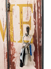 Memoboard Home mit Uhr, 5 Schlüsselhaken und 3 Garderobenhaken – Ansicht 6