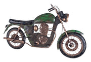 Wandgarderobe Motorrad, Metall in Vintage-Optik, 5 Haken – Ansicht 1