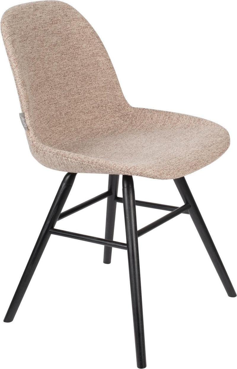 Esszimmerstuhl Albert Kuip Soft 2er-Set, Beige gepolstert von Zuiver