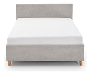 Jugendbett Cool mit USB-Anschluss & Betttaschen, Polsterbett in Cremeweiß – Ansicht 4