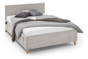 Jugendbett Cool mit USB-Anschluss & Betttaschen, Polsterbett in Cremeweiß – Ansicht 8