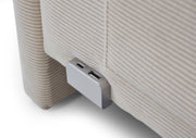Jugendbett Cool mit USB-Anschluss & Betttaschen, Polsterbett in Cremeweiß – Ansicht 18