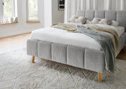 Polsterbett Alva mit Bettkasten und Federholzrahmen in Silbergrau – Ansicht 32
