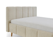 Polsterbett Alva mit Bettkasten und Federholzrahmen in Creme – Ansicht 36
