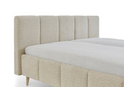 Polsterbett Alva mit Bettkasten und Federholzrahmen in Creme – Ansicht 41