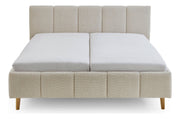 Polsterbett Alva mit Bettkasten und Federholzrahmen in Creme – Ansicht 8
