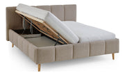Polsterbett Alva mit Bettkasten und Federholzrahmen in Cappuccino – Ansicht 24