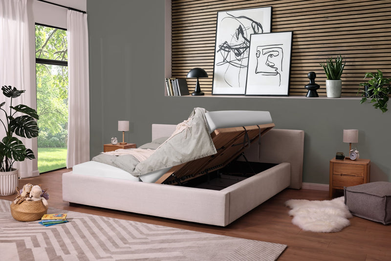 Polsterbett Capri mit Bettkasten und Federholzrahmen, Familienbett – Ansicht 9
