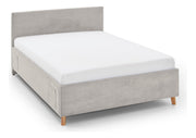 Jugendbett Cool mit Bettkasten und USB-Anschluss, Polsterbett in Cremeweiß – Ansicht 6