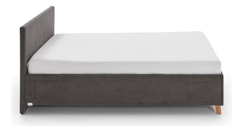 Jugendbett Cool mit Bettkasten und USB-Anschluss, Polsterbett in Anthrazit – Ansicht 10