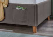 Jugendbett Cool mit Bettkasten und USB-Anschluss, Polsterbett in Anthrazit – Ansicht 11