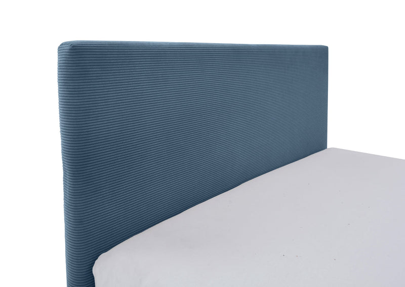 Jugendbett Cool mit Bettkasten und USB-Anschluss, Polsterbett in Blau – Ansicht 8