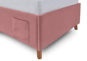 Jugendbett Cool mit Bettkasten und USB-Anschluss, Polsterbett in Rosé – Ansicht 17