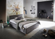 Jugendbett Cool mit Bettkasten und USB-Anschluss, Polsterbett in Anthrazit – Ansicht 2