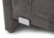 Jugendbett Cool mit Bettkasten & Rückenteil, Polsterbett mit USB in Anthrazit – Ansicht 8
