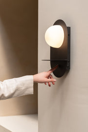 It’s about RoMi Wandleuchte Tokyo aus Metall und Glas, rund, weitere Ansicht
