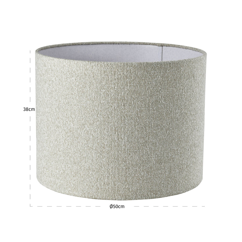 Lampenschirm rund aus Stoff, Ø 40 oder 50 cm, in Mokka, Beige oder Creme – Richmond