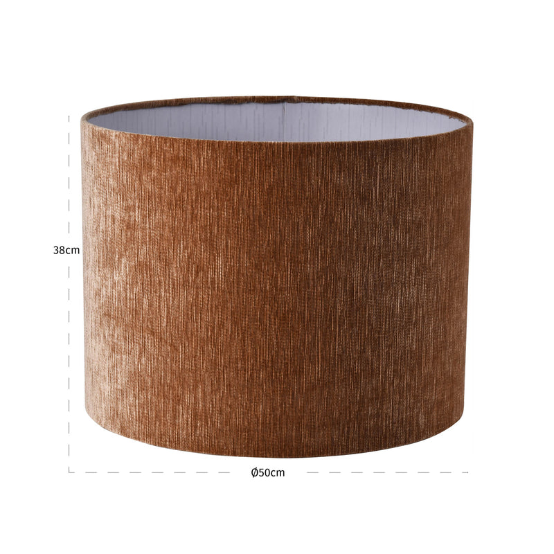 Lampenschirm rund aus Stoff, Ø 40 oder 50 cm, in Mokka, Beige oder Creme – Richmond