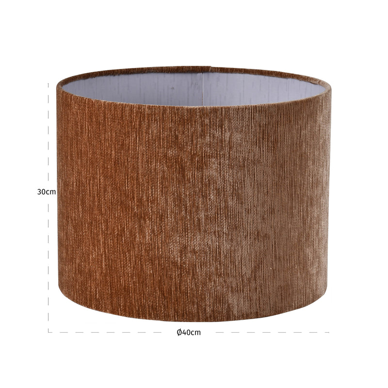 Lampenschirm rund aus Stoff, Ø 40 oder 50 cm, in Mokka, Beige oder Creme – Richmond