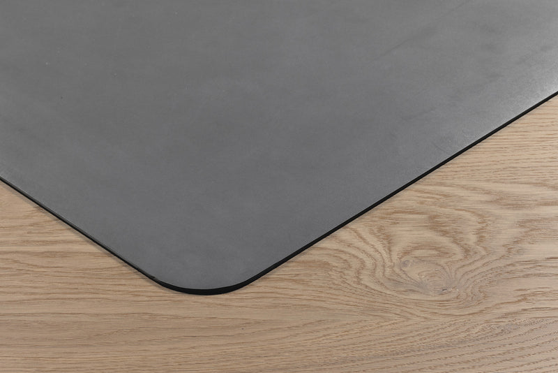 Schreibtischunterlage Purosens® Silk – Tischmatte aus Kautschuk in Dunkelgrau