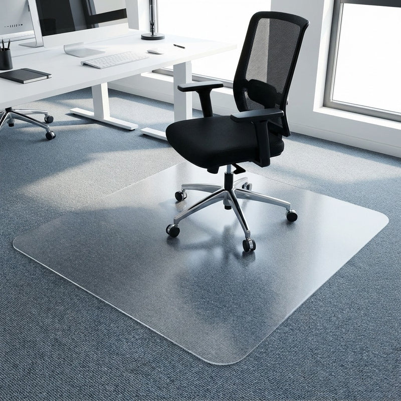 Bodenschutzmatte Ecogrip® Solid – Bürostuhlunterlage aus Polycarbonat für Teppich- und Hartböden
