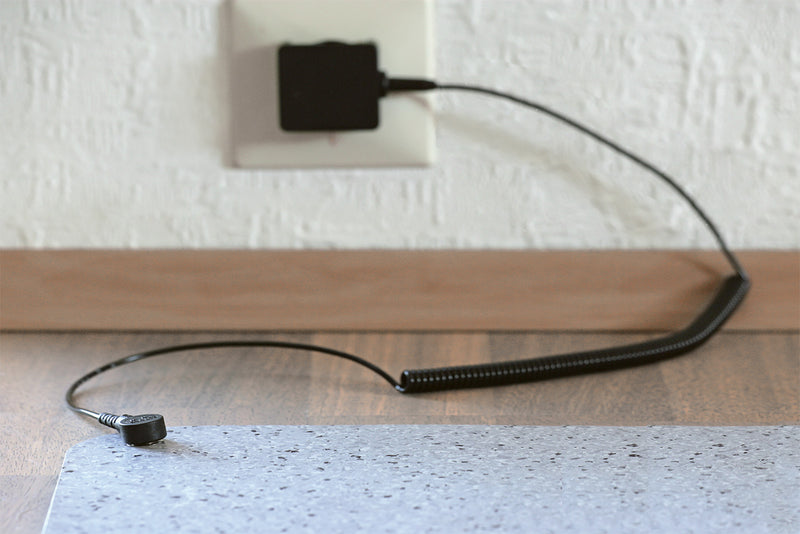 Bodenschutzmatte Yoga Flat ESD – ableitfähige Bürostuhlunterlage aus Kautschuk