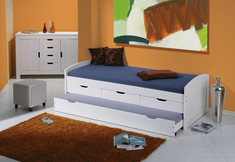 Kinderbett 90x200 Haus-Form - Mit Stauraum & Schiefertafel