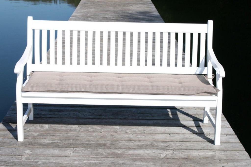 Gartenbank Weiß